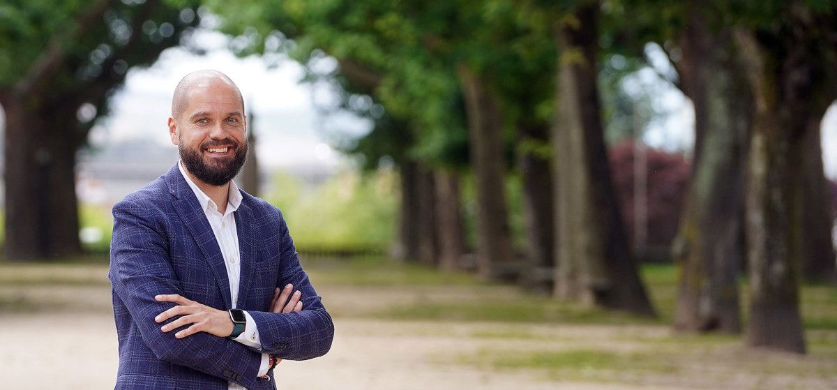 Iván Puentes, candidato del PSdeG-PSOE a la Alcaldía de Pontevedra