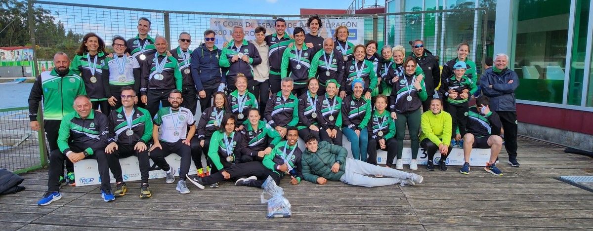A EP Ciudad de Pontevedra, na Copa de España de Barco Dragón celebrada en Verducido