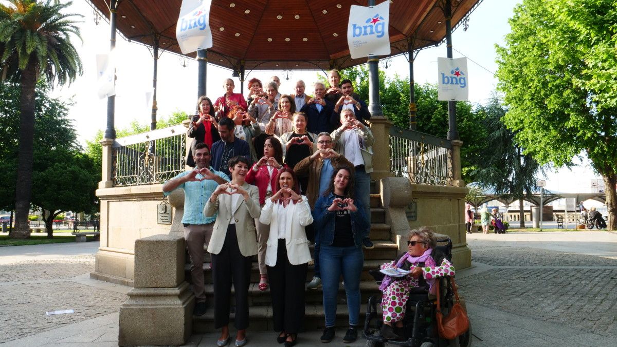 Acto electoral do BNG en Marín coa visita da portavoz nacional Ana Pontón