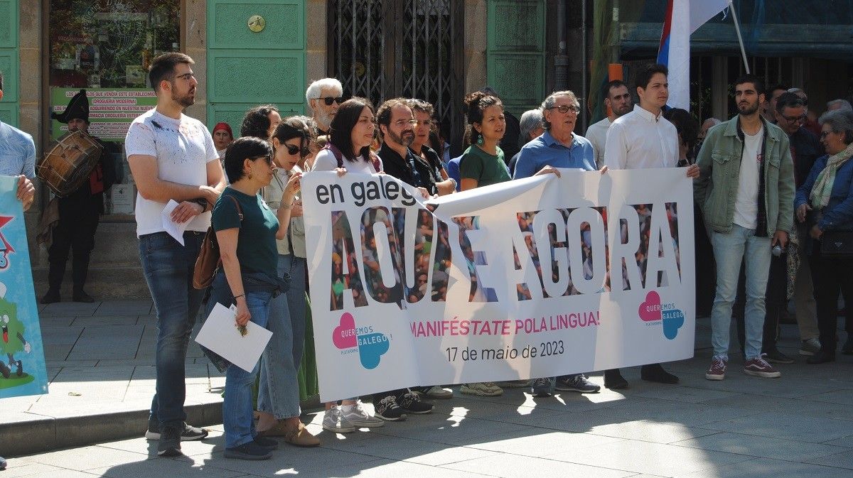 Manifestación de Queremos Galego en Pontevedra