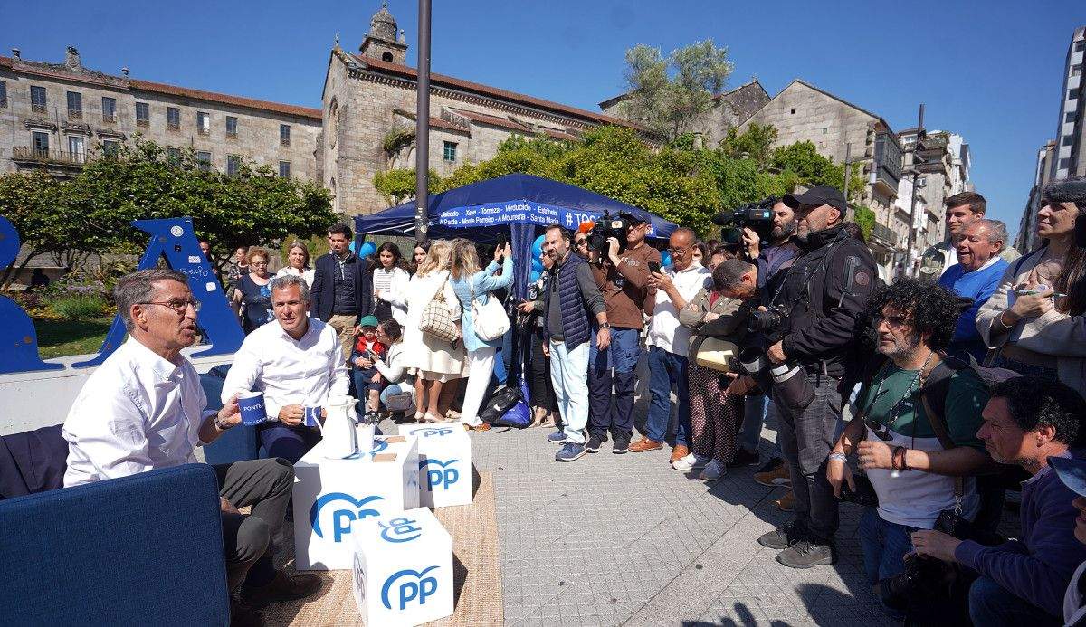 Paseo de Feijóo por Pontevedra con Rafa Domínguez