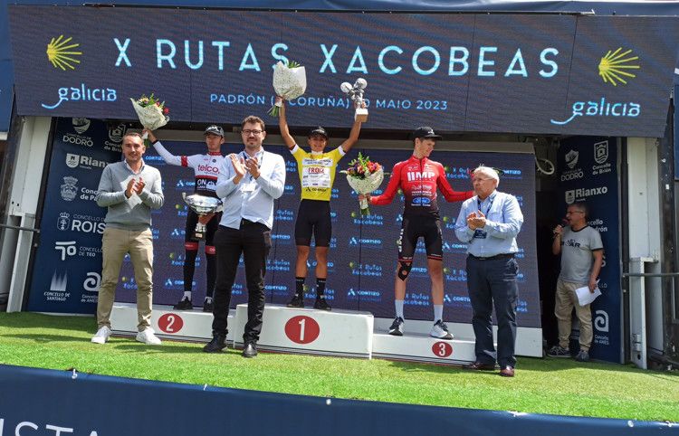 Vicente Rojas, no podio da Copa de España Élite-sub23 en Padrón