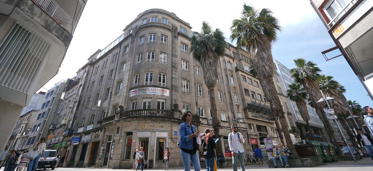 Edificio que prevé ocupar Zara en Michelena