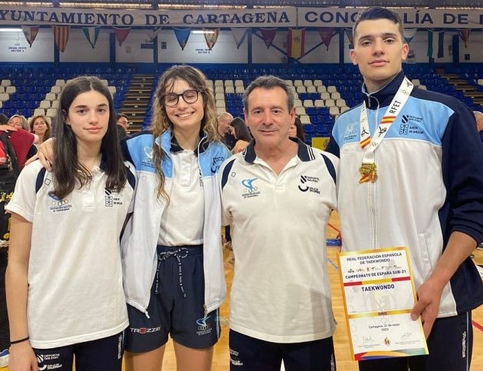 Deportistas do Mat's no Campionato de España Sub-21 en Cartaxena