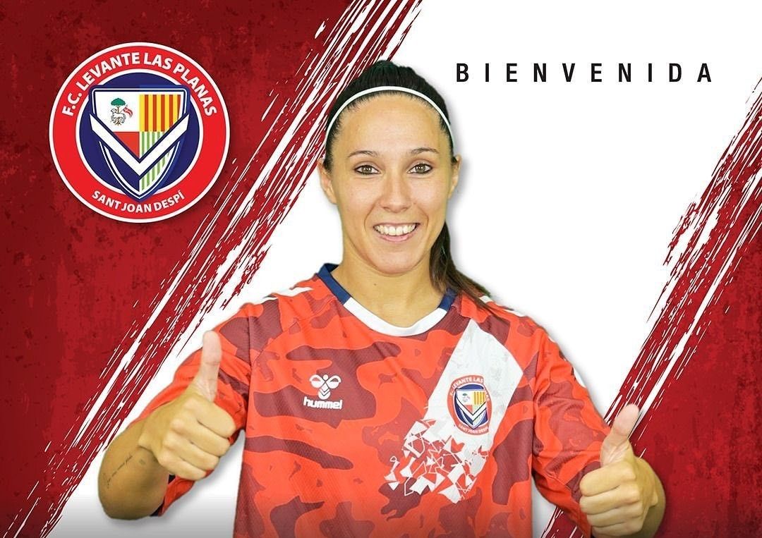 Mari Paz Vilas, cuando se anunció su fichaje por el Levante Las Planas