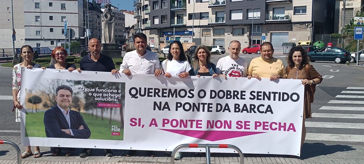 El PSOE reiteró su postura respecto al tráfico en el puente de la Barca