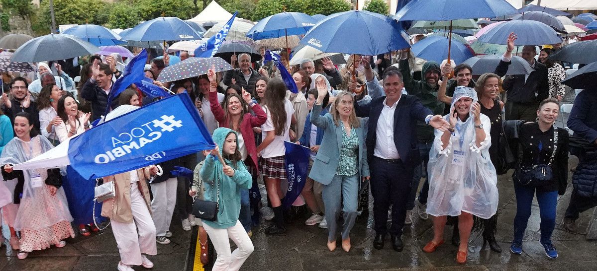 Mitin de cierre de campaña del PP de Pontevedra en A Ferrería