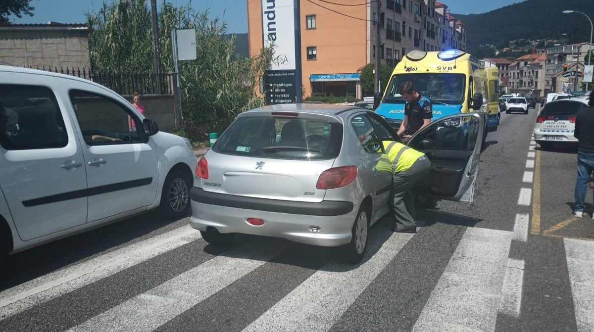 Atropelo na PO-308, en San Xoán de Poio