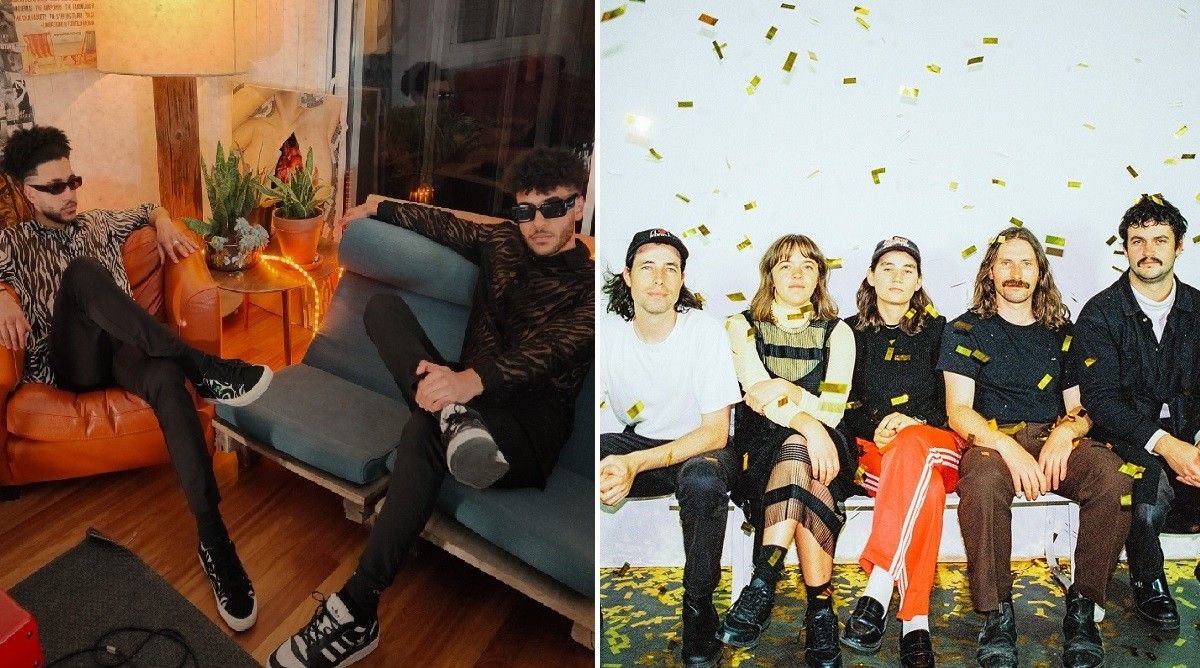 Visi e a banda australiana Eggy