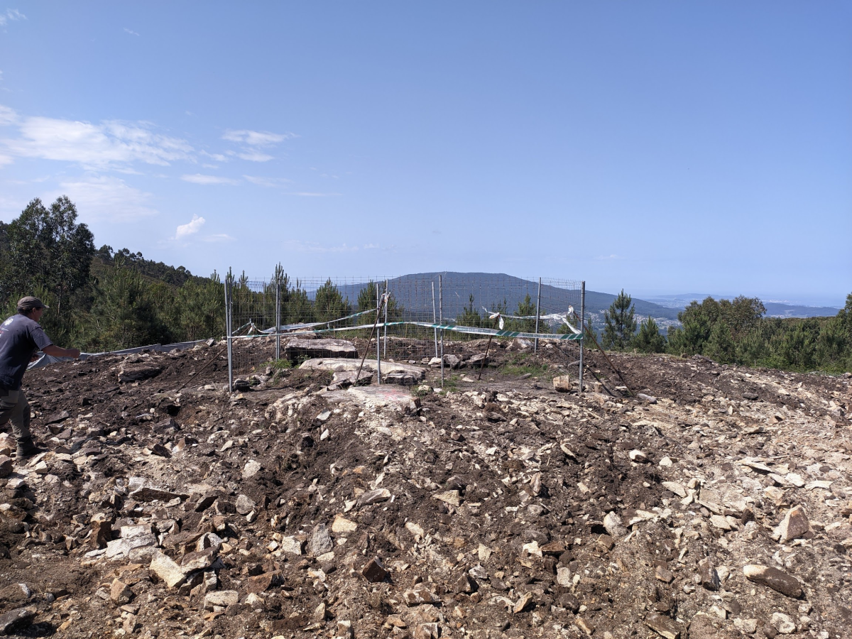 Vista da zona onde se atoparon os pretróglifos Vista da zona onde se atoparon os pretróglifos