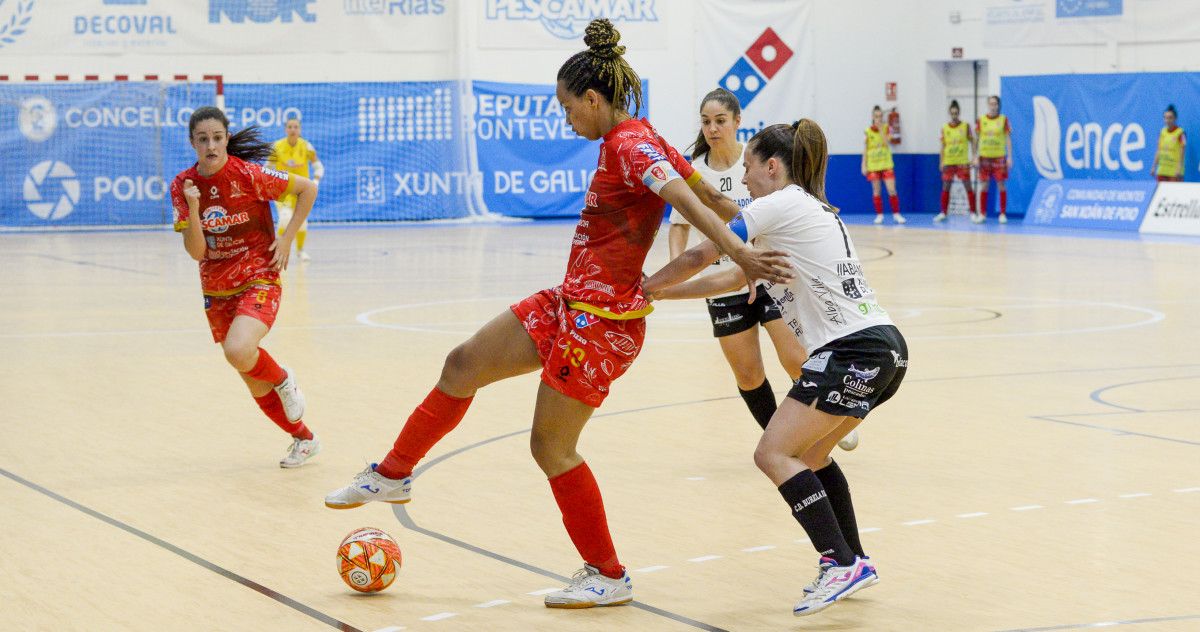 Partido de liga entre Poio Pescamar e Burela na Seca
