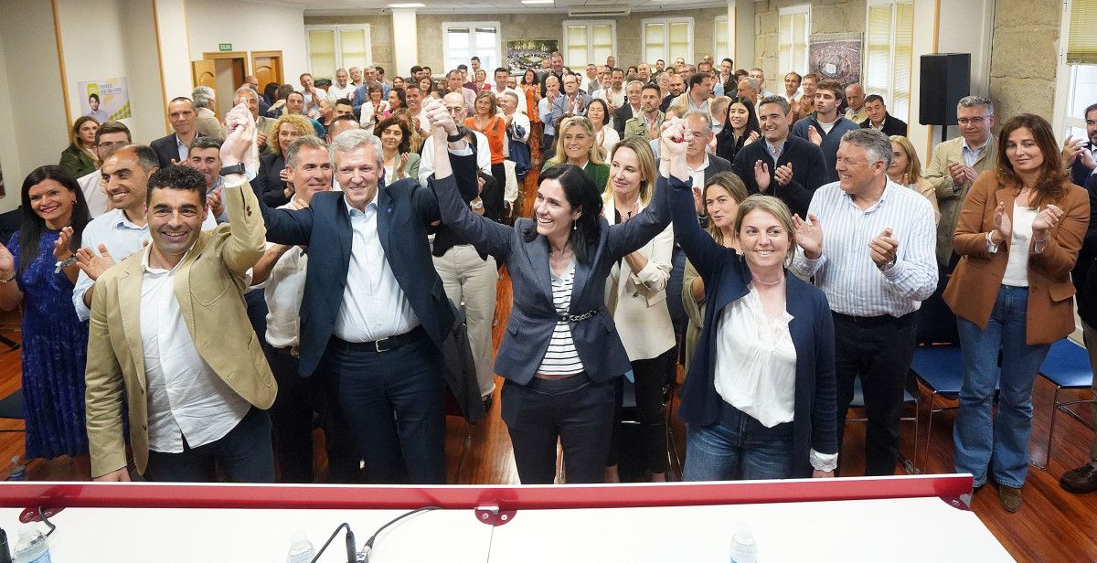 Junta directiva del PP de Pontevedra tras las elecciones del 28M