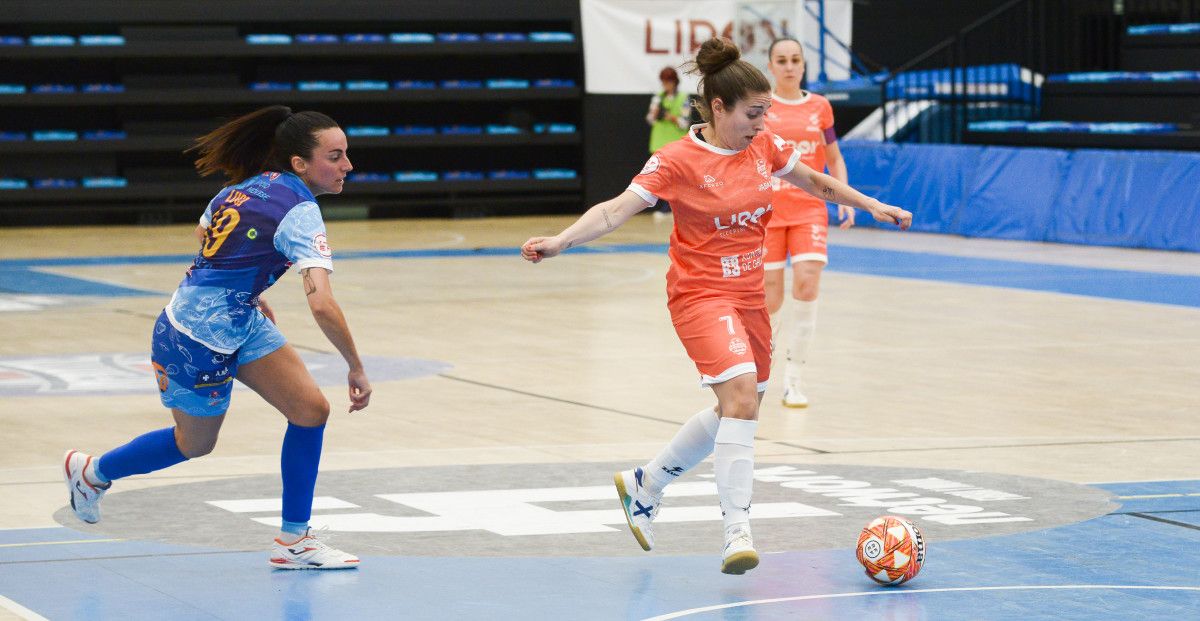 Ale de Paz, no partido entre Marín Futsal e Poio Pescamar na Raña