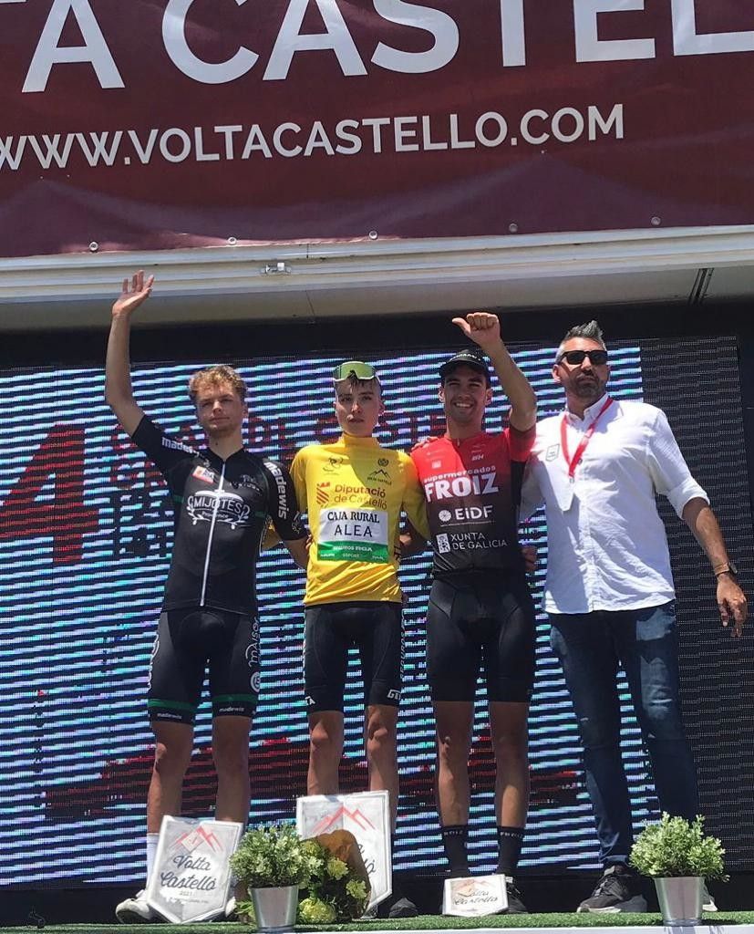 Daniel Jiménez, no podio da Volta a Castelló