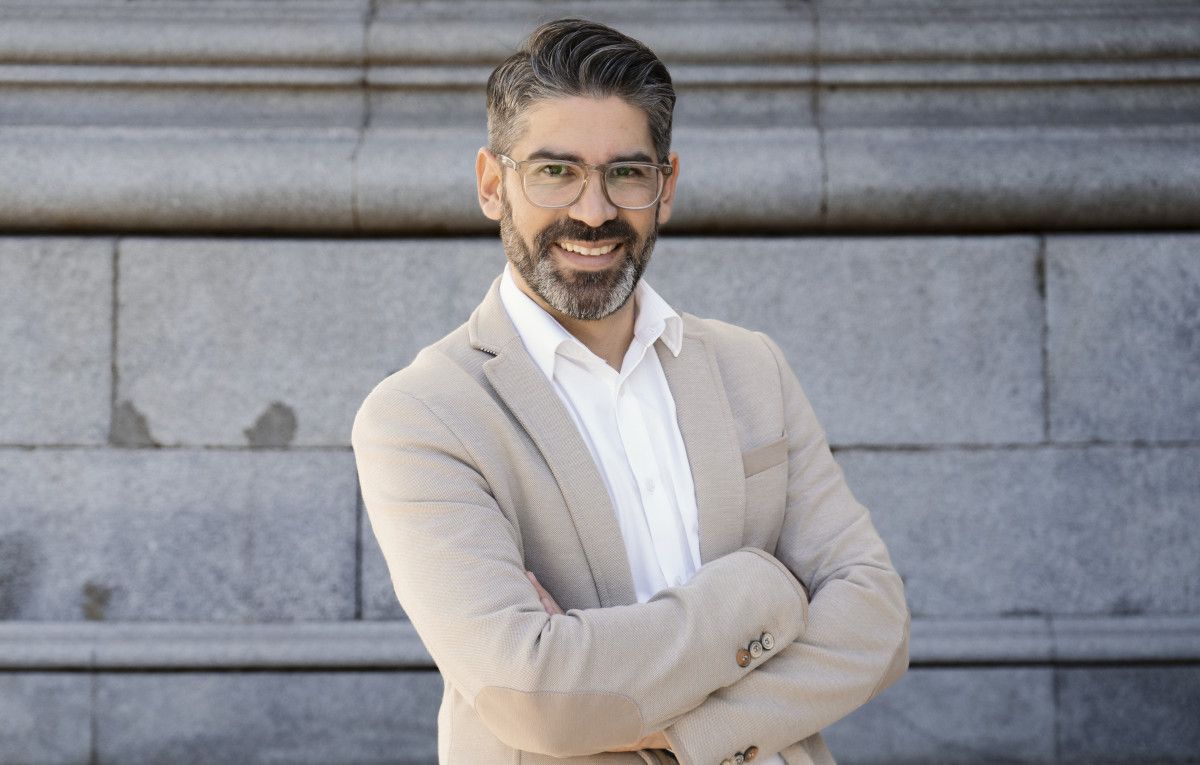 O escritor Juan Tranche