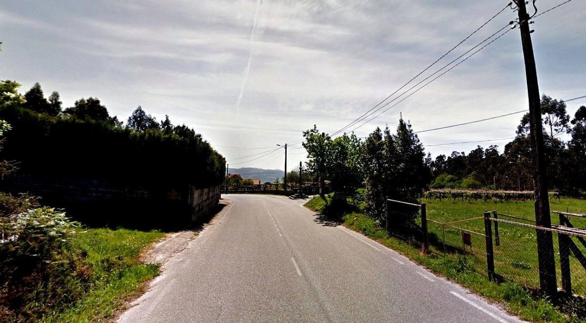 Zona do Cruceiro, na parroquia de Lérez
