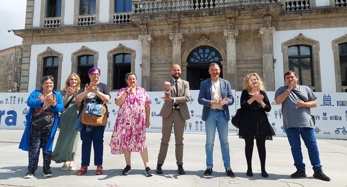 "Eu apoio a lingua de singnos", a mensaxe para a celebración do Día Nacional da Lingua de Signos en Pontevedra