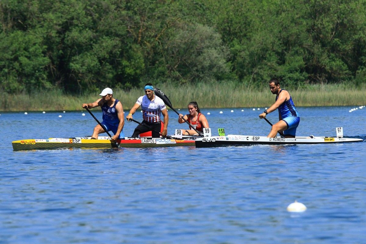 Tono Campos e Diego Romero, no Campionato de España de Piragüismo Maratón en Banyoles
