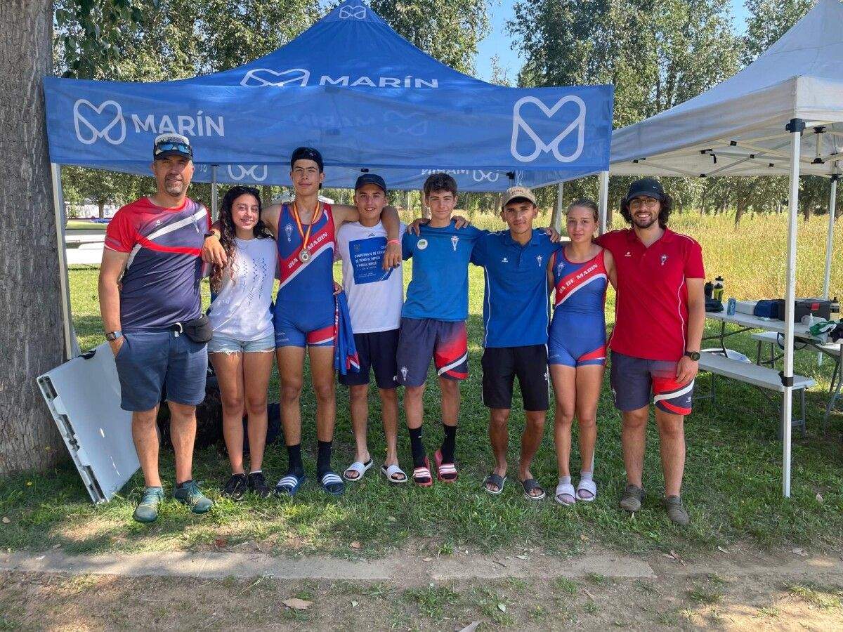 El CR Ría de Marín, en el Campeonato de España de Remo Olímpico