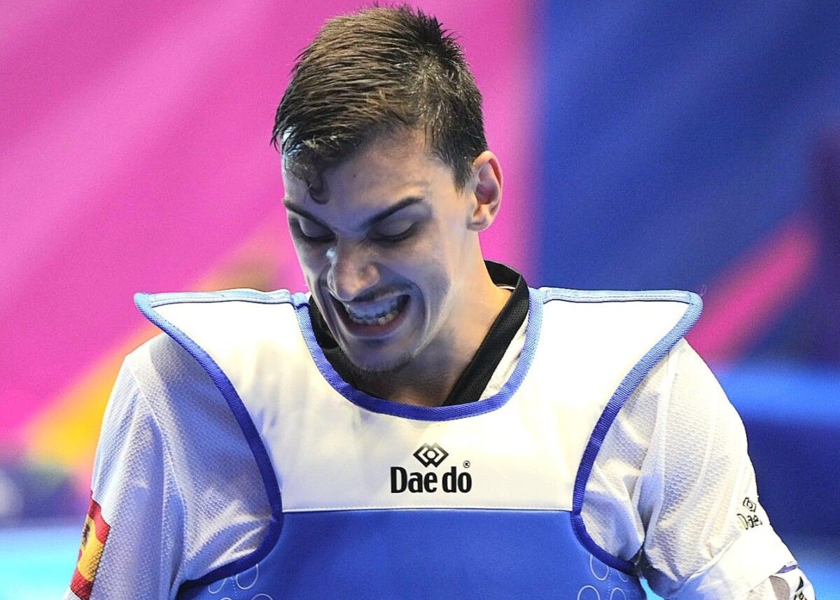 O taekwondista Iván García nos Xogos Europeos de Polonia 2023
