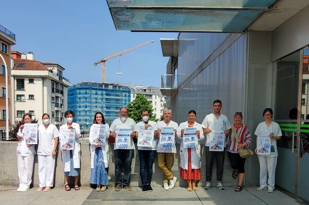 Concentración en el centro de salud de A Parda contra el XIDE