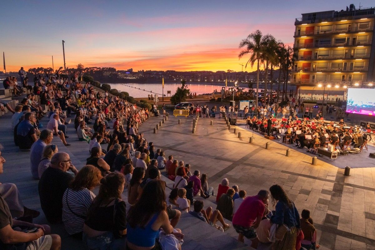 A Banda de Música de Sanxenxo celebra o seu 20 aniversario cun concerto na Praza dos Barcos