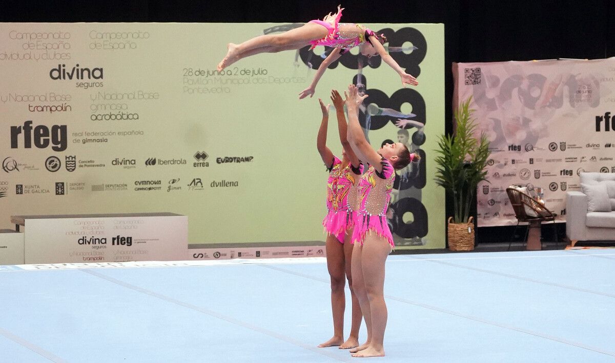 Celebración dos campionatos de España de ximnasia acrobática no Municipal