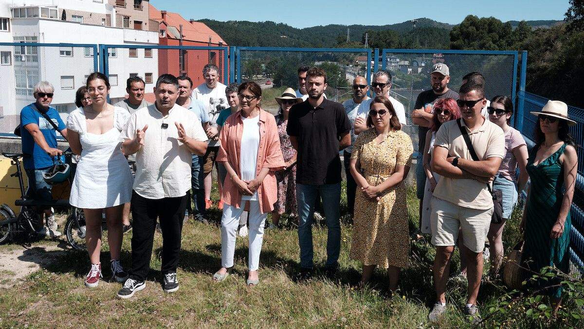 Carme da Silva con cargos do BNG en Soutomaior