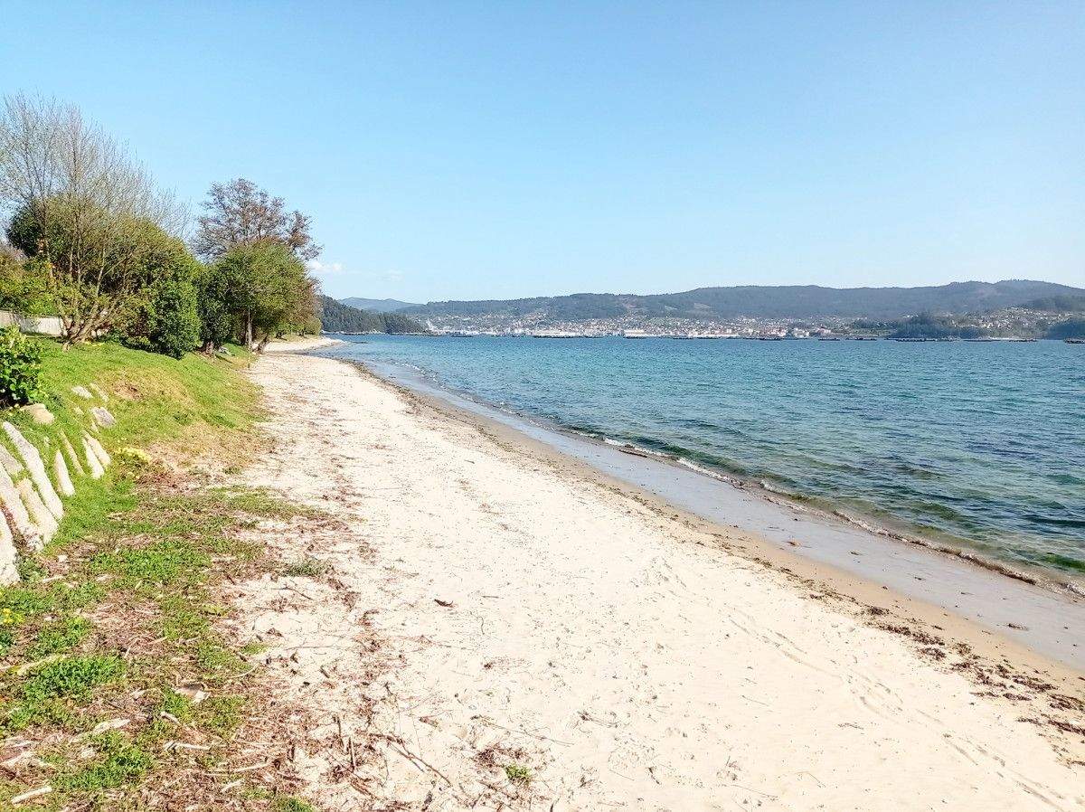 Praia de Laño, en Poio