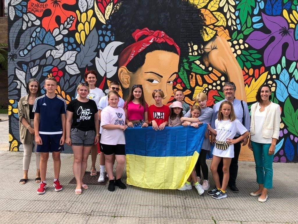 Siete chicas y tres chicos procedentes de Ucrania pasarán el mes de julio en el Príncipe Felipe