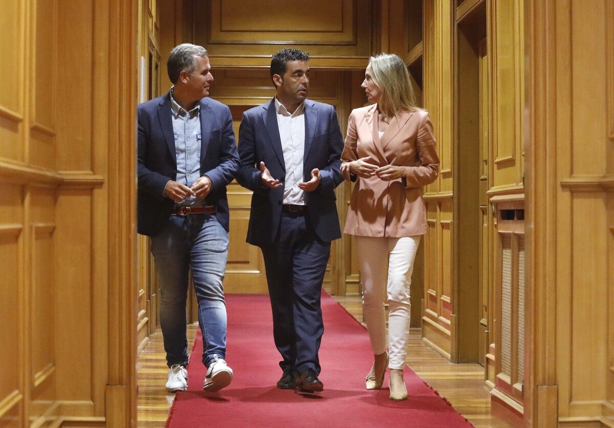 Rafa Domínguez, Luis López e Marta Fernández Tapias