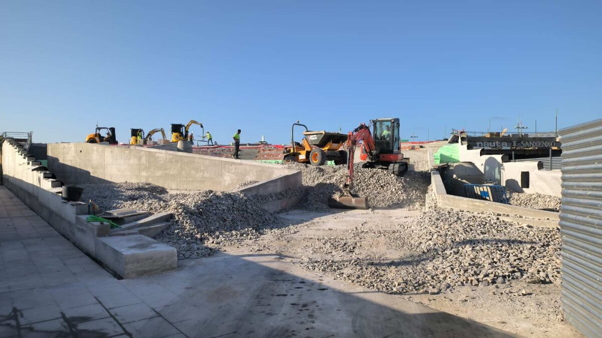 Obras da "Batea en terra" 
