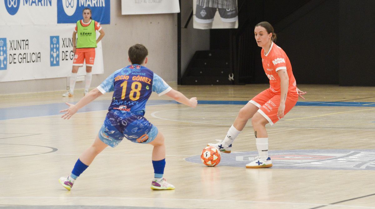 Partido entre Marín Futsal y Poio Pescamar en A Raña