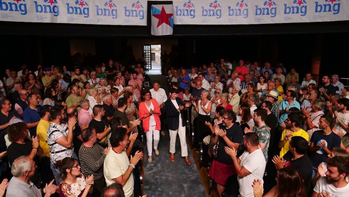 Mitin do BNG en Pontevedra na campaña do 23X