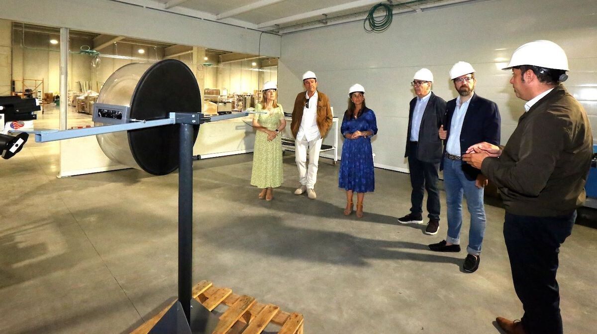 Visita de Ana Pastor á empresa Setga