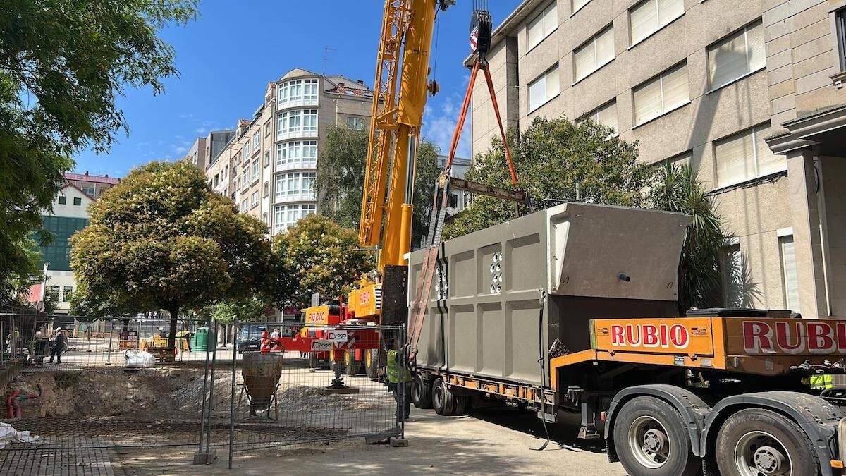 Obras para o soterramento do transformador de Barcelos