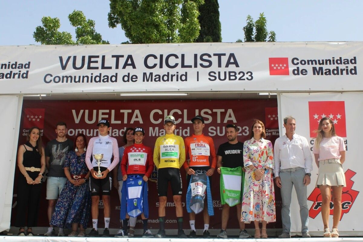 Daniel Jiménez, no podio da Volta a Madrid