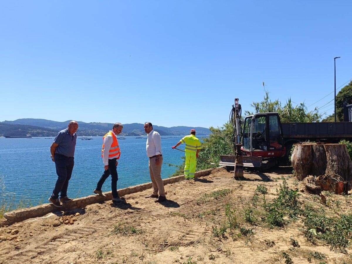 Visita as obras do miradoiro da Fronteira, en Raxó