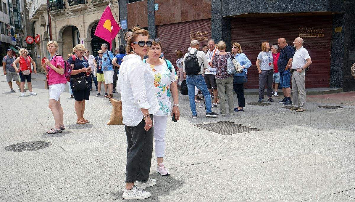 Turistas en Pontevedra