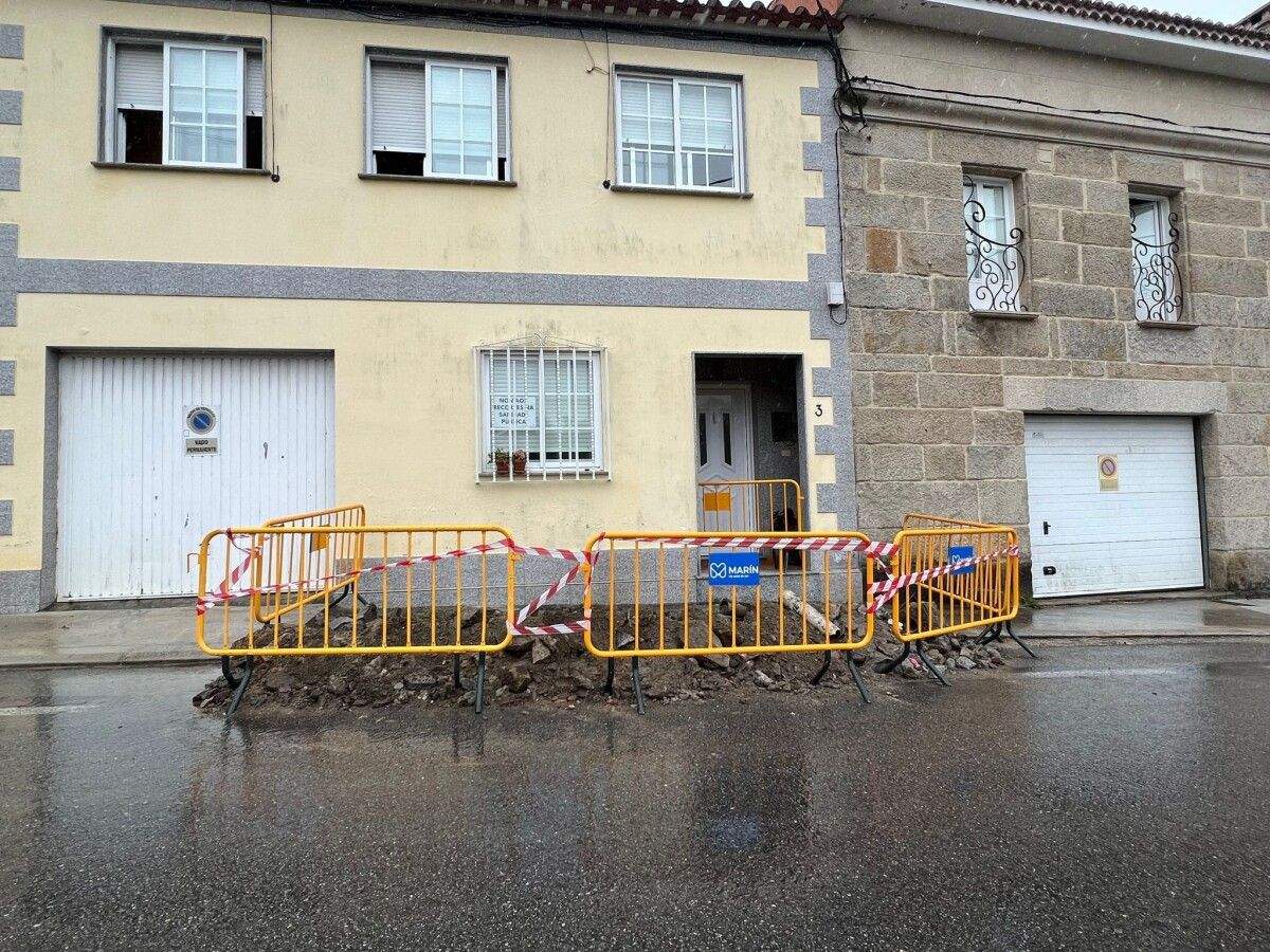 Actuación para reparar una avería de agua