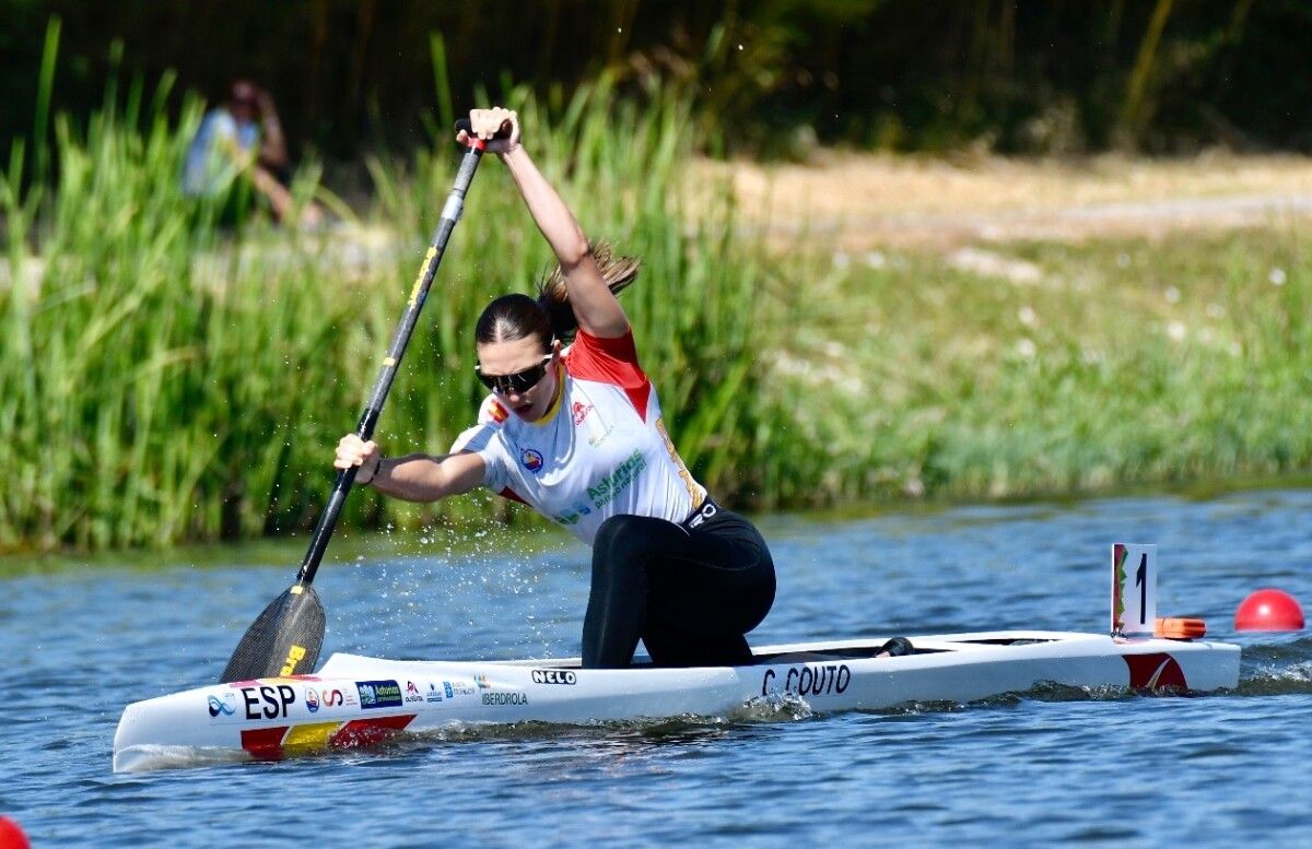 Claudia Couto, no Campionato de Europa Sub-23 de Piragüismo en Portugal