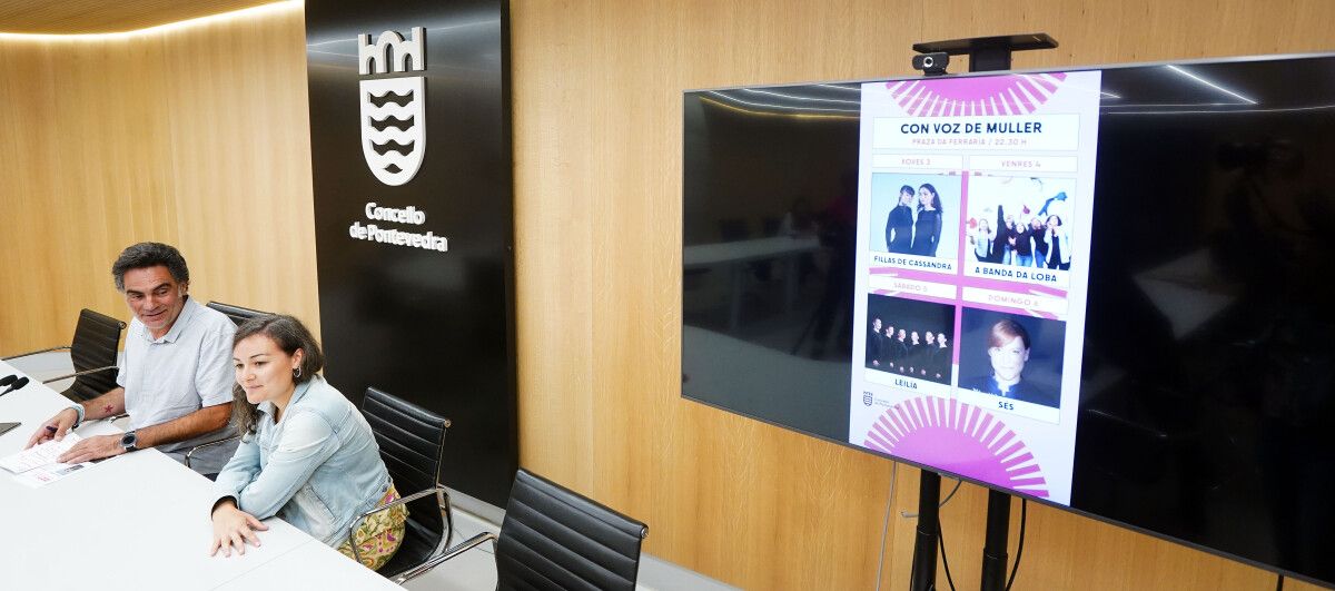 Demetrio Gómez y Estela Rodríguez presentan 'Con voz de muller' 2023