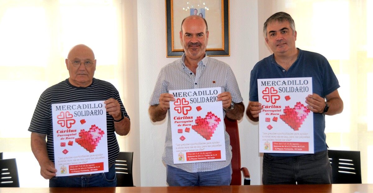 Presentación do Mercado solidario de Cáritas Bueu