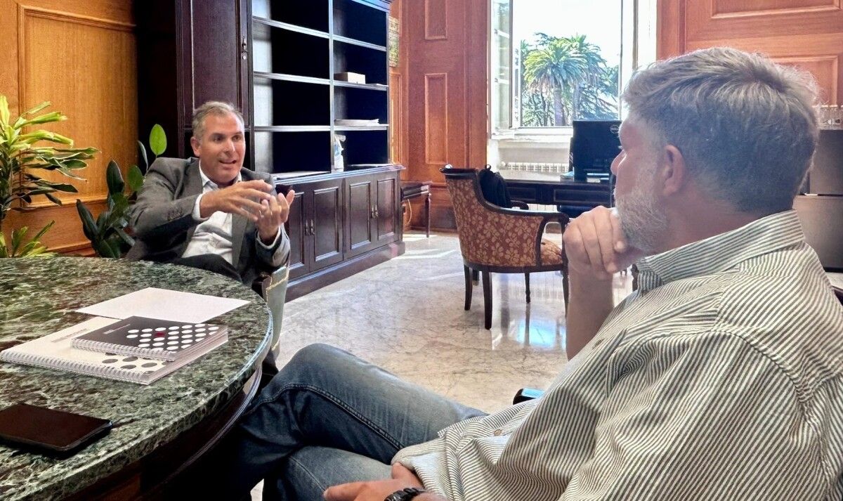 El vicepresidente Rafa Domínguez mantuvo un encuentro con Valentín García Bóveda