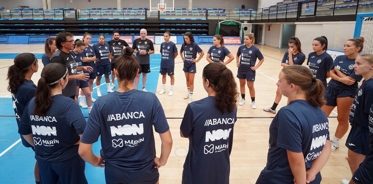 Primeiro adestramento do Marín Futsal 23-24