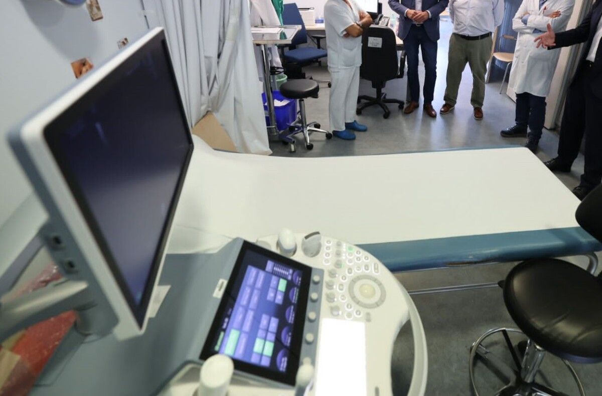 Ecógrafo no Hospital Montecelo
