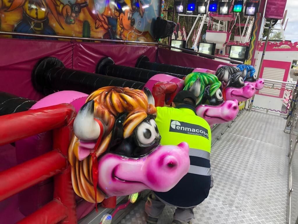 Inspección técnica das atraccións das festas