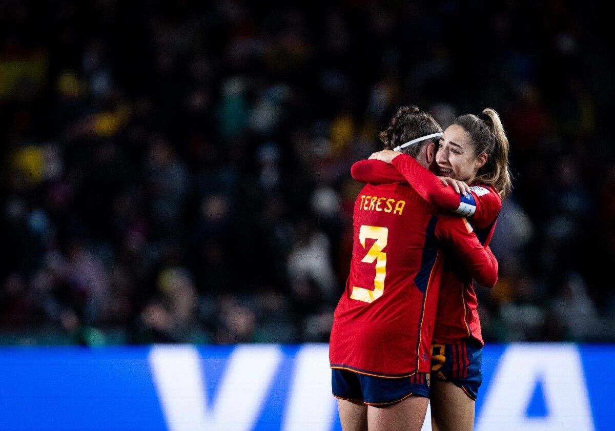 Tere Abelleira celebra o pase de España á final do Mundial