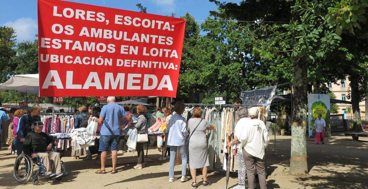 Último día da feira na Alameda