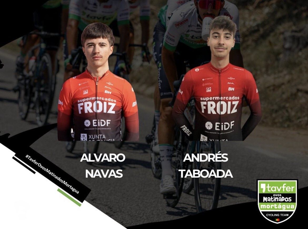 Andrés Taboada e Álvaro Navas, ciclistas do Froiz